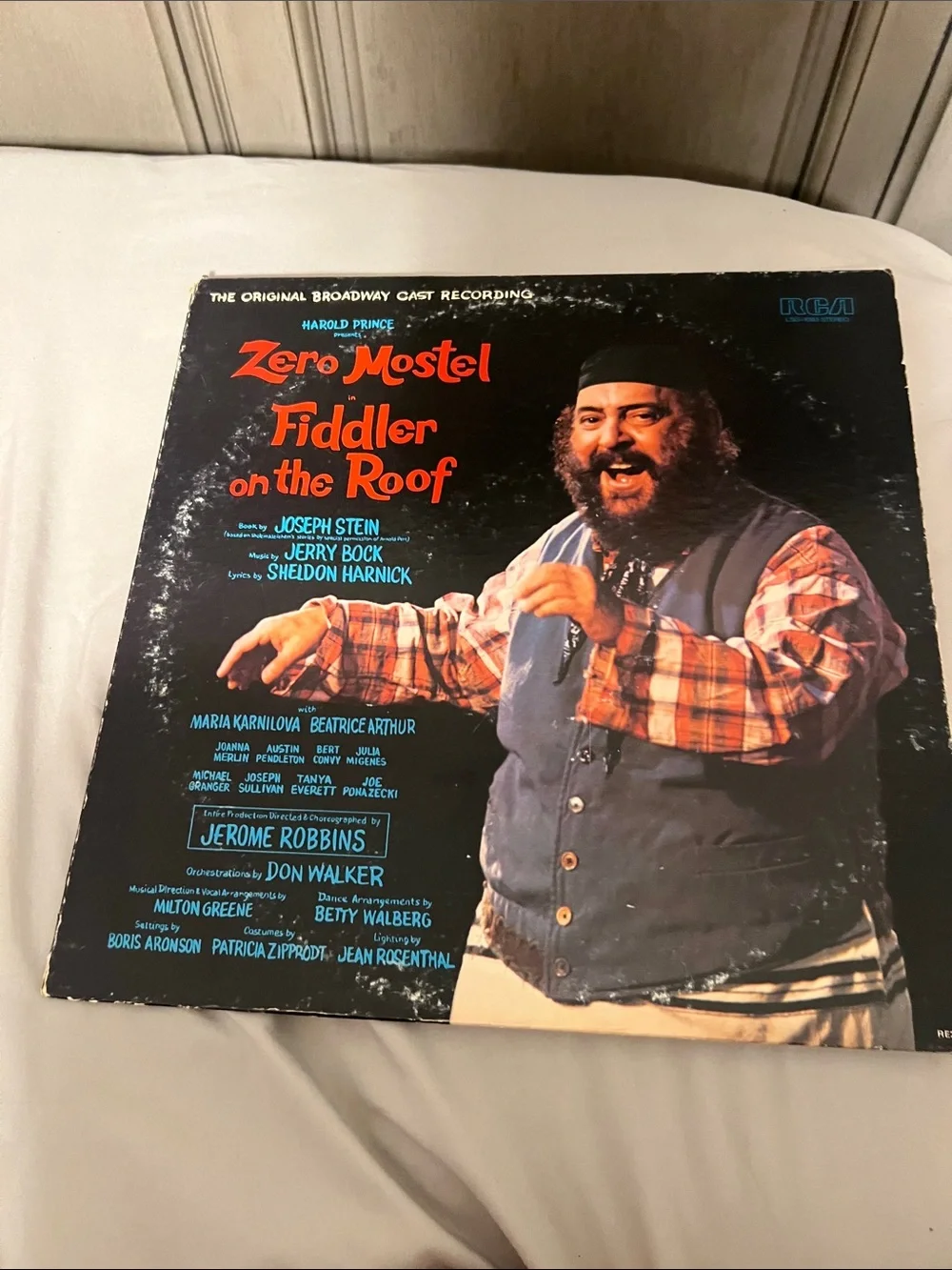 RCA Fiddler on the Roof Original Cast Recording - Black Cover